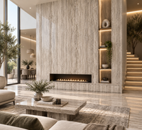 Travertine Greige Matt Porcelain Slab