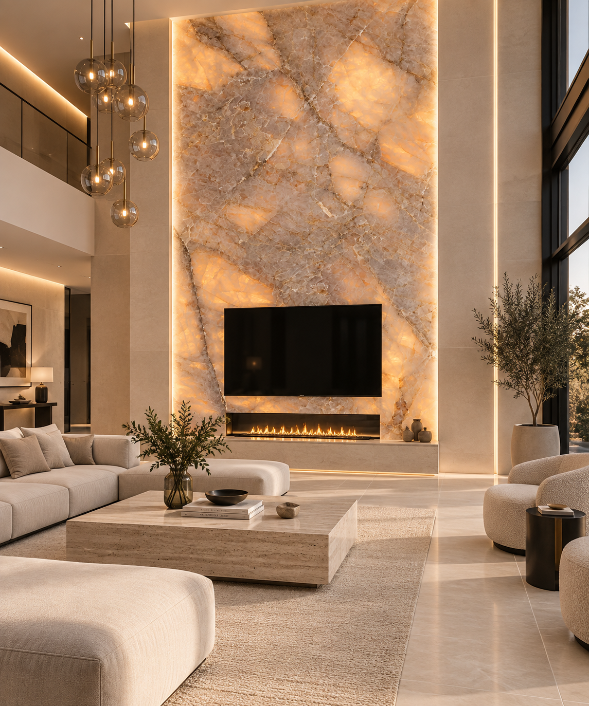 Halo Polished Porcelain Slab