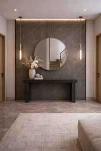 COLONNA | Taupe Fluted Porcelain Tile