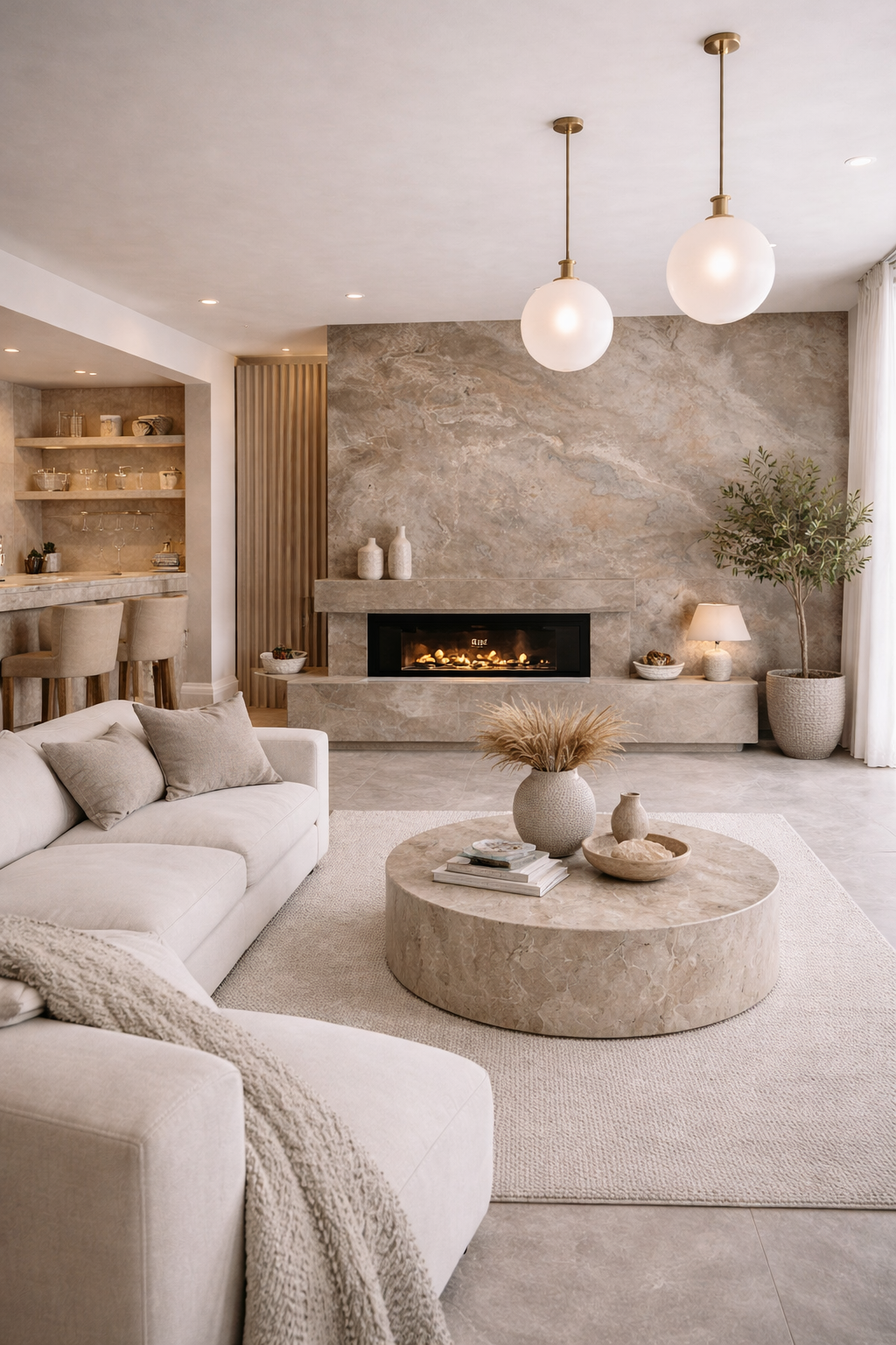 Tides Greige Matt Porcelain Tile