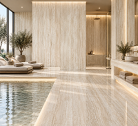 Travertine Beige Matt Porcelain Slab