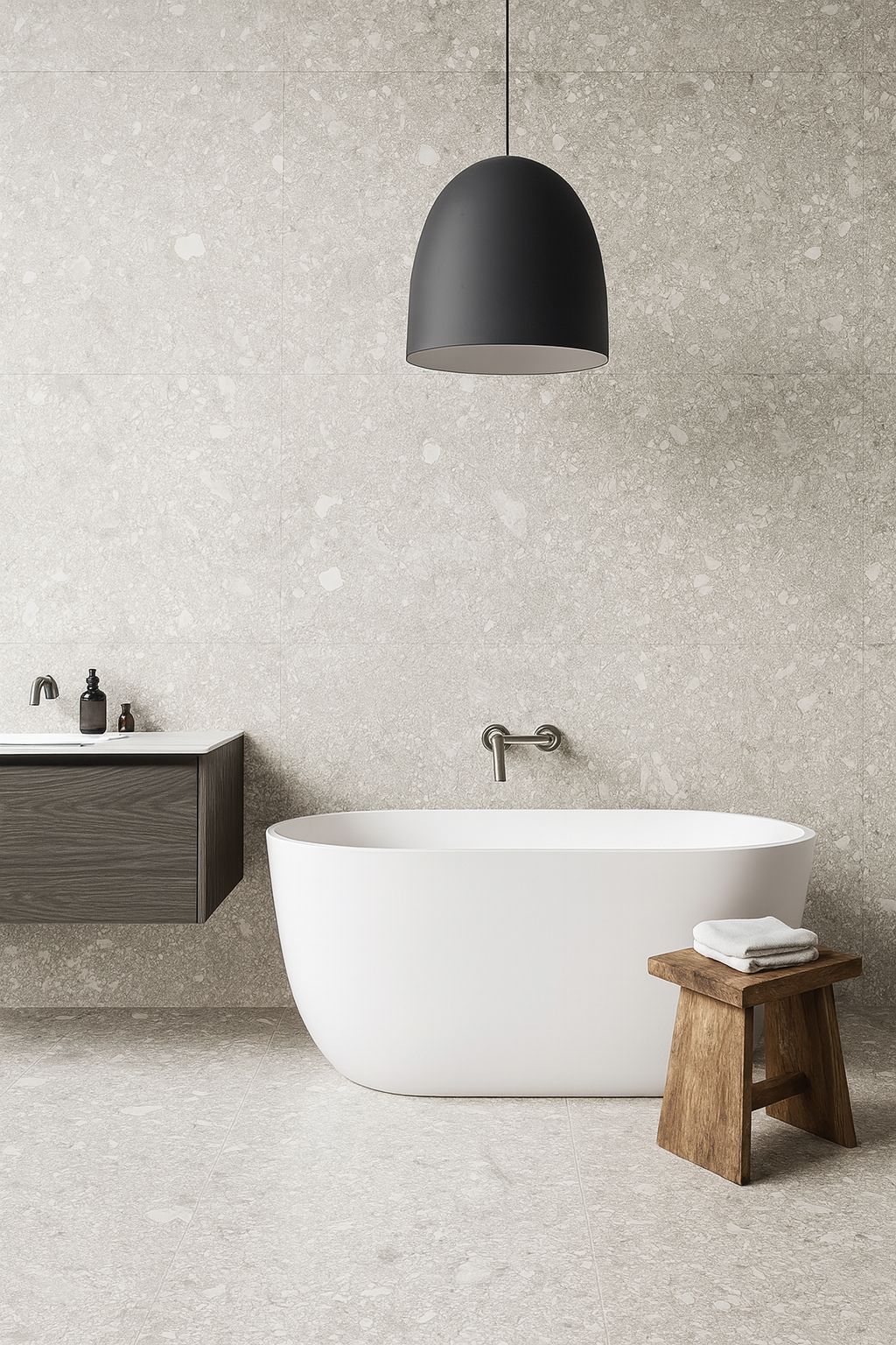 Terrazzo Light Grey Matt