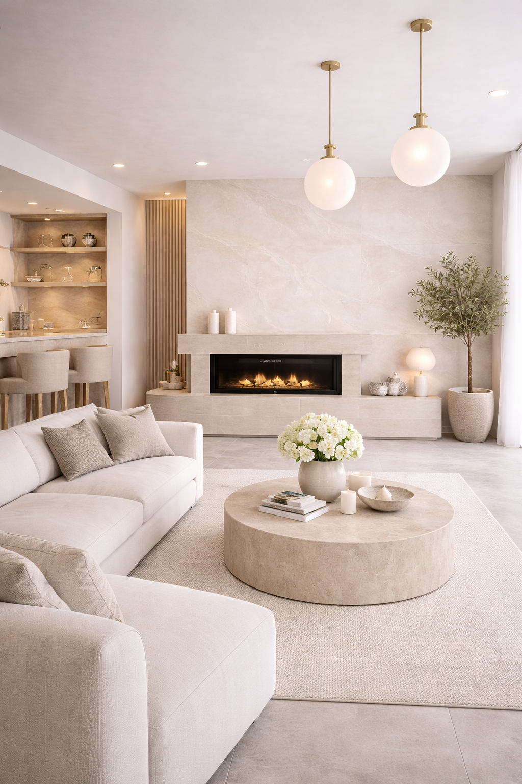 Tides Ivory Matt Porcelain Tile