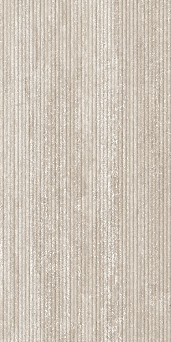 COLONNA | Travertine Fluted Porcelain Tile