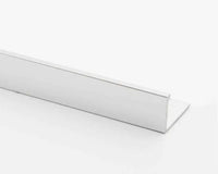 Bright Chrome L Shape Tile Trim – Straight Edge (2.5m)