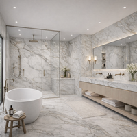 Calacatta Borghini Matt Porcelain Tiles