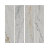 Calacatta Verde Fluted Marble Tile