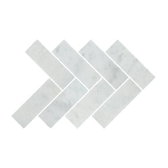 Caria Luna Herringbone Marble Tile