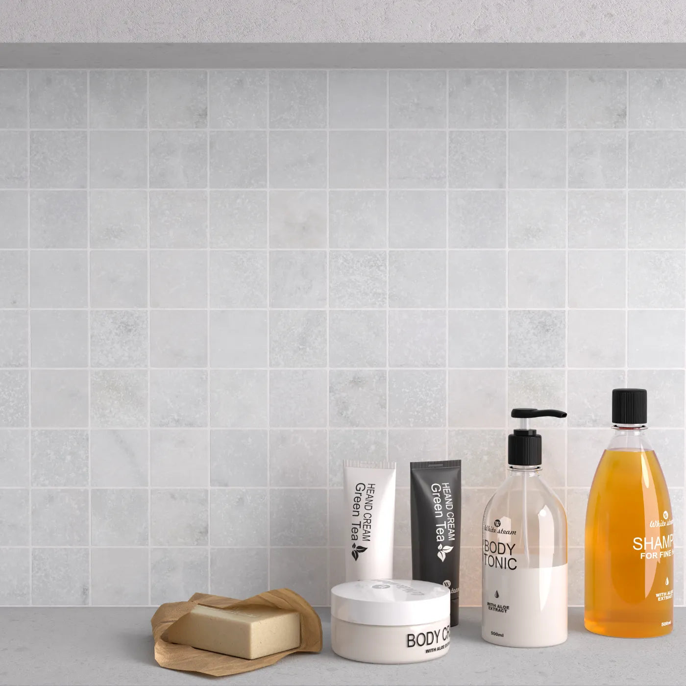 Caria Luna Marble Mosaic Tile – Tumbled Finish