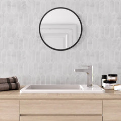 Carrara Marble Picket Mosaic Tile