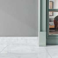 Carrara White Marble Skirting Tile – Polished Finish (2cm)