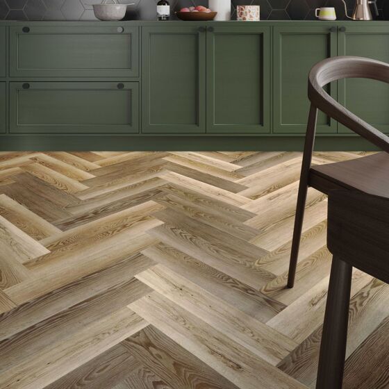 ClickLux Golden Oak Herringbone