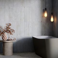 Crema Marfil Fluted Marble Tile