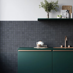 Charcoal Slate Mosaic Tile – Riven Finish