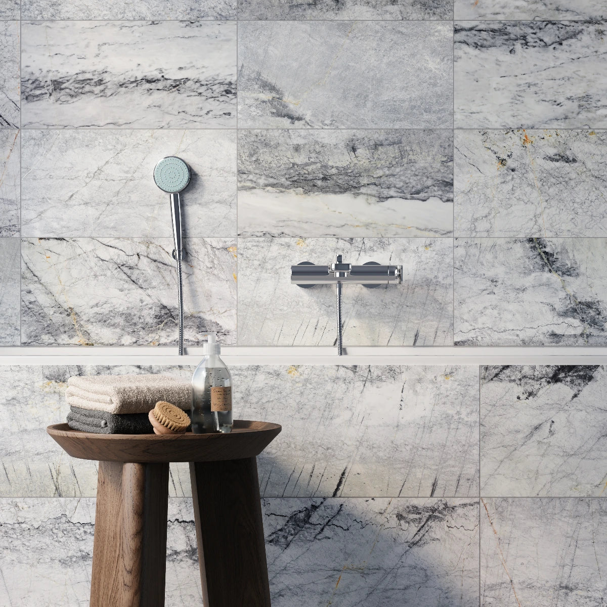 London Grey Polished Marble Tile