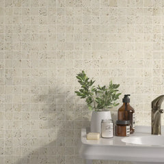 Lydia Antique Travertine Mosaic Tile – Tumbled Finish (Unfilled)
