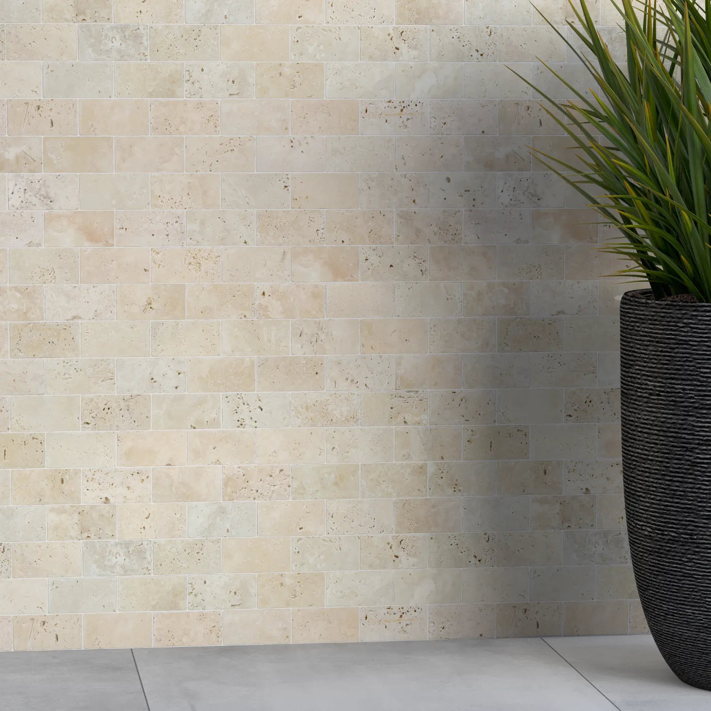 Lydia Classico Travertine Brick Mosaic Tile – Tumbled Finish