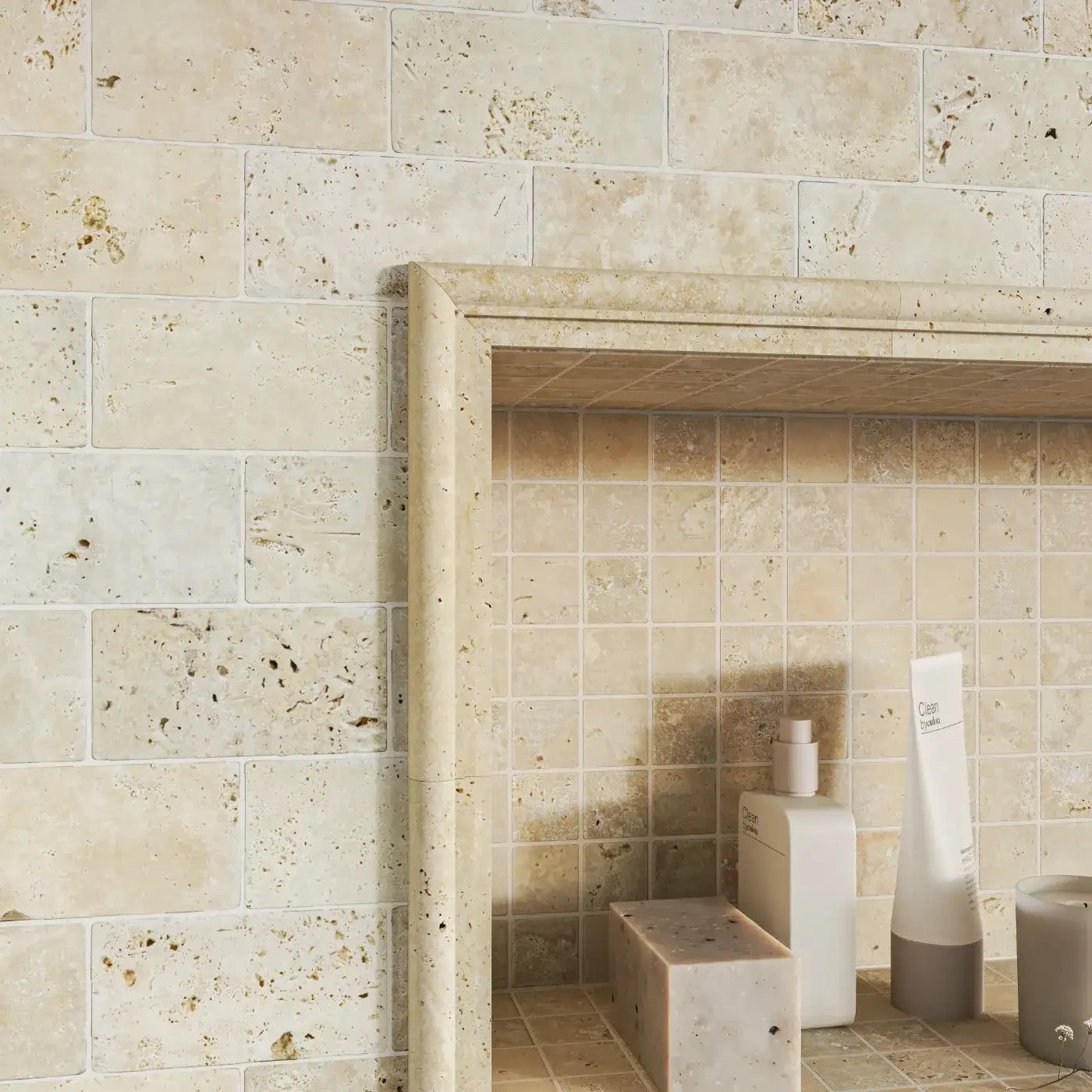 Lydia Classico Travertine Dado Border Tile – Honed Finish