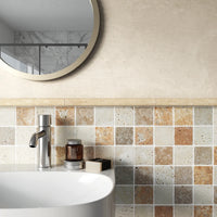 Lydia Classico Travertine Pencil Border Tile – Honed Finish