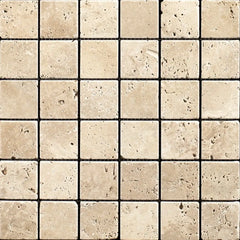 Lydia Classico Travertine Mosaic Tile – Tumbled Finish