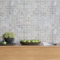 Silver Marble Mosaic Tile – Tumbled Finish