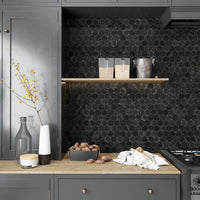 St Laurent Marble Hexagon Mosaic Tile