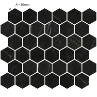 St Laurent Marble Hexagon Mosaic Tile