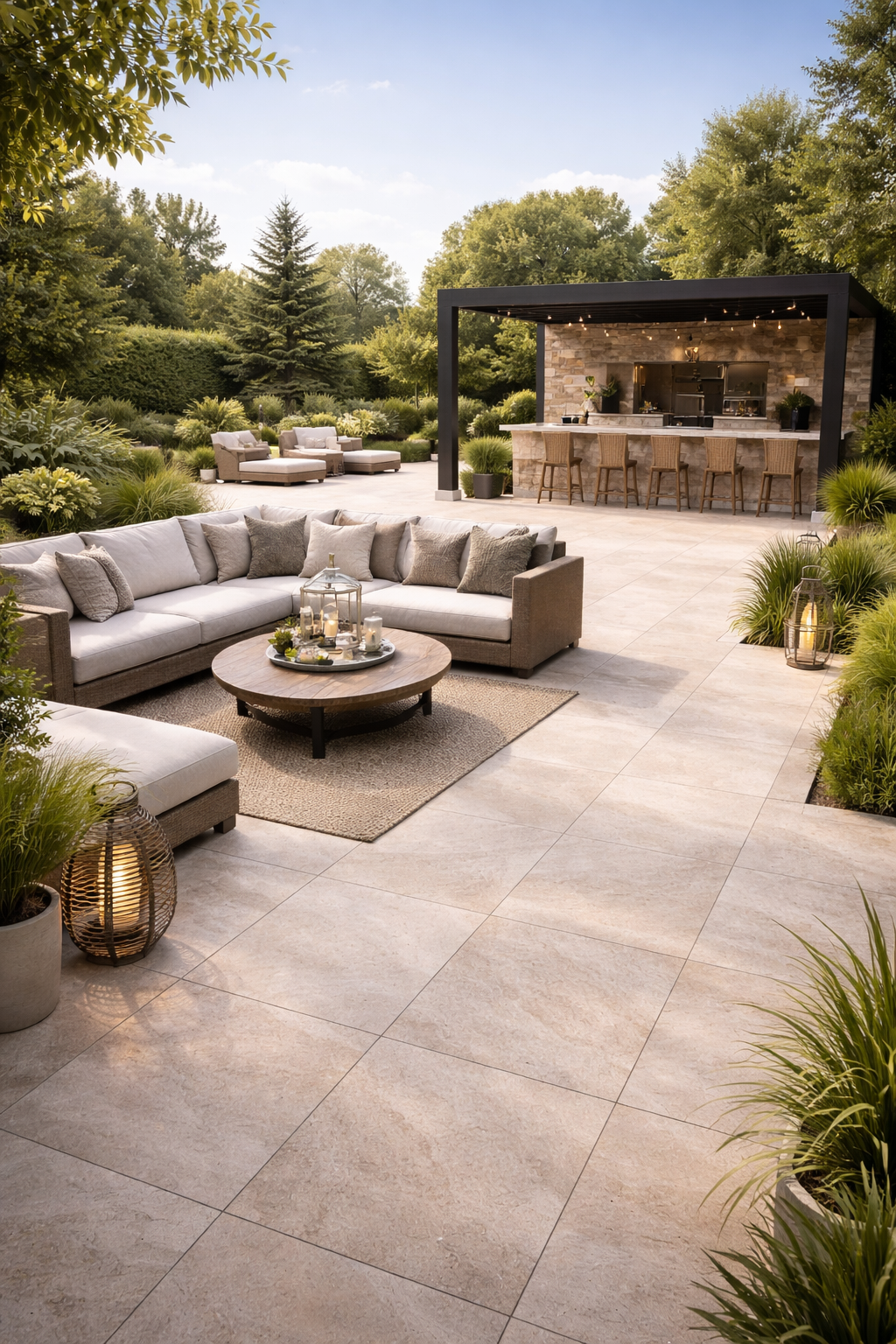Calm Stone Beige Porcelain Paving Slab