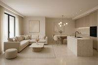 Moonbeam Pearl Stone Effect Porcelain Tiles