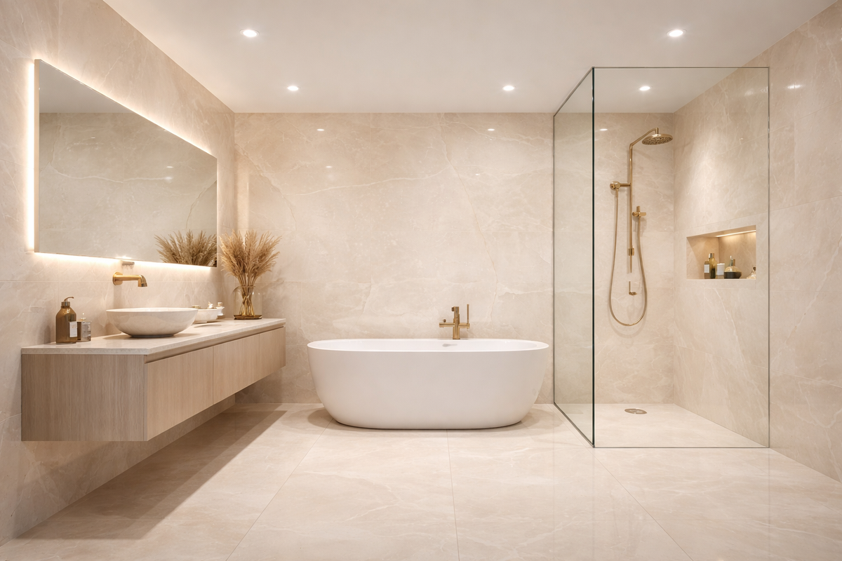 Beige Onyx Matt Porcelain Tiles – NSG TILES