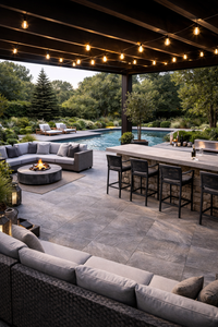 Calm Stone Grey Porcelain Paving Slab