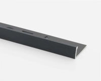 Matt Black L Shape Tile Trim – Straight Edge (2.5m)